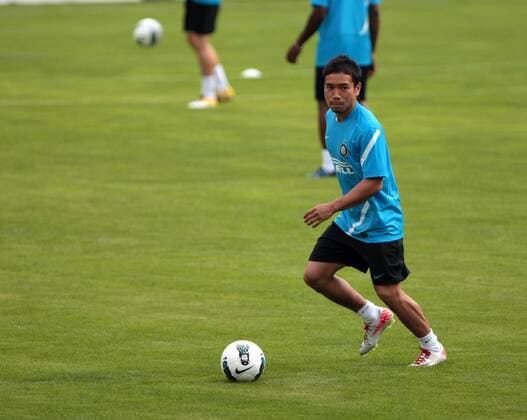 11.07.2011 INTER MILAN SUMMER TRAINING CAMP 2011. Yuto Nagatomo from Japan during the training in Pinzolo, ITALY. xPierrexTeyssotx  ActionPlus165196 Content restricted for UK based newspaper