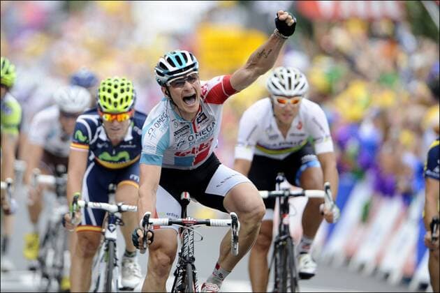 Andre GREIPEL (ALL OMEGA PHARMA - LOTTO) Cyclisme : Tour De France - Etape 10 - Aurillac - Carmaux - 12.07.2011 - PhotoNews Panoramic  o0 Etappensieger