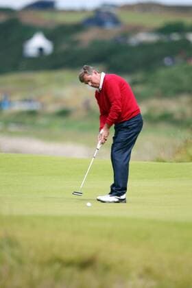 Golf - Scottish Open - Castle Stuart Links Barry Lane in action at Castle Stuart Golf Course on the fourth day of the 2011 Scottish Open. Ian MacNicol Colorsport 