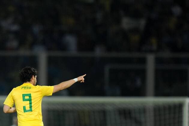 Cordoba, Brasilien - Ecuador: Torjubel Alexandre Pato 
