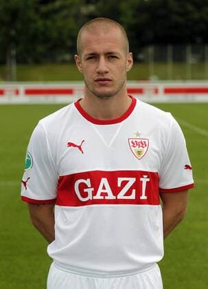 Sebastian Enderle . Fototermin VfB Stuttgart II, Fussball-3. Liga 2011-2012.