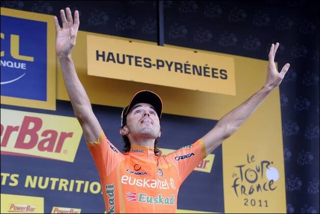 SANCHEZ Samuel (EUSKALTEL - EUSKADI - ESP) Cyclisme : Tour De France - Etape 12 - Gugnaux - Luz-Ardiden - 14 07 2011 PhotoNews Panoramic 