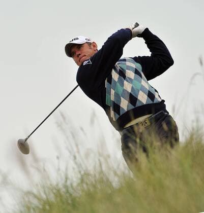 Golf - The Open 2011 - Royal St George s Lee Westwood of England tees off on the 9th at Royal St George s, Sandwich. 