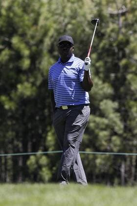 14 July 2011: NFL American Football Herren USA Hall of Fame Running Back Marshall Faulk during the first round of the American Century Championship at the Edgewood Country Club in Lake Tahoe, NV. GOLF: JUL 14 American Century Championship - First Round Icon165627 EDITORIAL USE ONLY