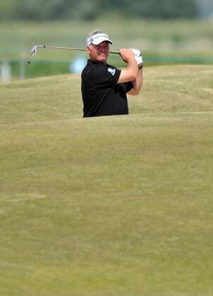 Golf - The Open 2011 - Royal St George s - Day 2 Darren Clarke (NI) in action at Royal St George s, Sandwich 