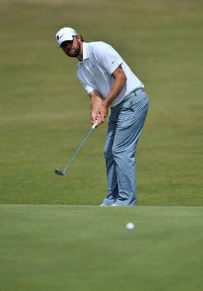 Golf - The Open 2011 - Royal St George s - Day 2 Lucas Glover (USA) putts on the 17th green at Royal St George s, Sandwich 