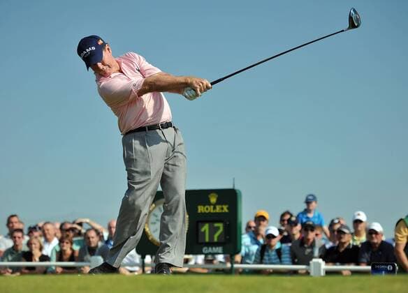 Golf - The Open 2011 - Royal St George s - Day 2 Tom Watson (USA) tees off on the 1st at Royal St George s, Sandwich 
