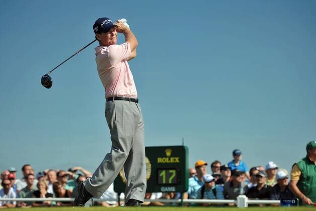Golf - The Open 2011 - Royal St George s - Day 2 Tom Watson (USA) tees off on the 1st at Royal St George s, Sandwich 
