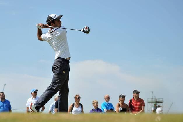 Golf - The Open 2011 - Royal St George s - Day 2 Eduardo Molinari (ESP) tees off on the 13th at Royal St George s, Sandwich 