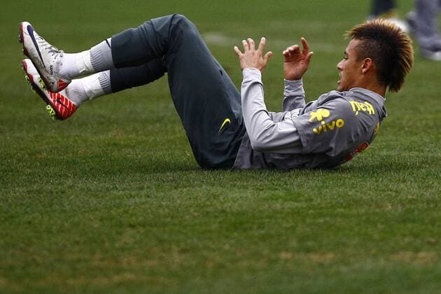 Neymar - Training des brasilianischen Nationalteams während der Copa America in Los Cardales Air x(181)xLuizxFernandoxMenezesx xFox  (5707)