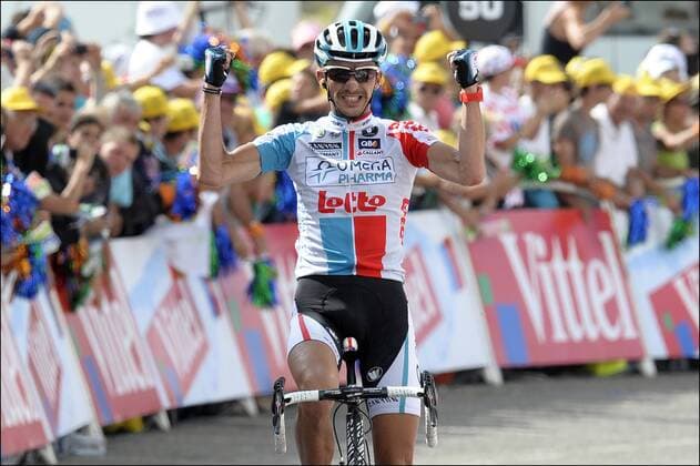 Etappensieger Jelle VANENDERT (OMEGA PHARMA - LOTTO - BEL) Cyclisme : Tour De France - Etappe 14 - Saint-Gaudens - Plateau de Beille - 16.07.2011 - PhotoXNews 