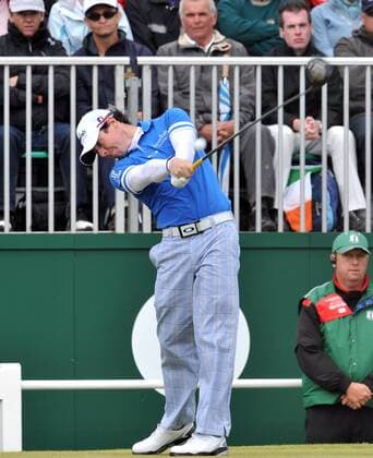 17.07.2011 Action from Royal St Georges , Sandwich , Kent on the fourth day of the British Open Championship.Rory McIlroy of Ireland hits his drive xStevexButlerx  ActionPlus11194874 Content restricted for UK based newspaper