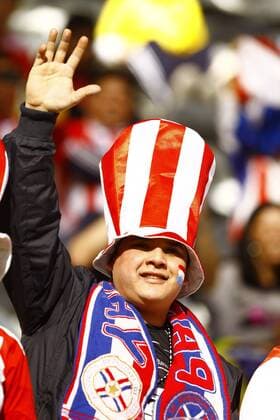 Fan aus Paraguay - Copa America . La Plata BA - 17 07 2011. x(181)xLuizxFernandoxMenezesx xFox  (5709) o0 Hut Zylinder
