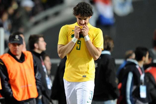 Nz La Plata 17 07 2011 - Copa America 2011 Brasilien-Paraguay --- delusione Alexandre Pato 