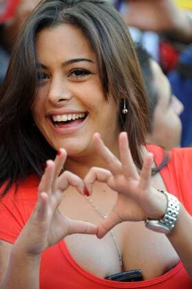 Nz La Plata 17 07 2011 - Copa America 2011 Paraguay --- Edelfan Larissa Riquelme  o0 people sexy Fan