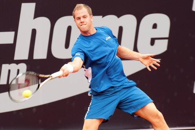 Julian Reister , bet-at-home German Open 2011, ATP Tennis Herren 500 World Series, Center Court am Hamburger Rothenbaum, Hamburg, 18.07.11 Sportler DFB Deutschland Tennis ATP Tennis Herren 500 Hamburg