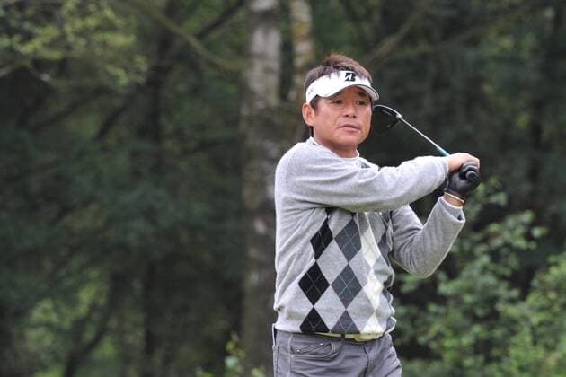 21.07.2011 Joe Ozaki (JPN) in action in Round 1 at the Senior Open Championship from Walton Heath Golf Club. xKevinxBatchelorx  ActionPlus11195672 Content restricted for UK based newspaper