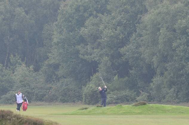 21.07.2011 Carl Mason (ENG) in action in Round 1 at the Senior Open Championship from Walton Heath Golf Club. xKevinxBatchelorx  ActionPlus11195662 Content restricted for UK based newspaper