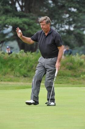21.07.2011 Barry Lane (ENG) in action in Round ! at the Senior Open Championship from Walton Heath Golf Club. xKevinxBatchelorx  ActionPlus11195719 Content restricted for UK based newspaper
