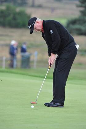 21.07.2011 Roger Chapman (ENG) in action in Round ! at the Senior Open Championship from Walton Heath Golf Club. xKevinxBatchelorx  ActionPlus11195723 Content restricted for UK based newspaper