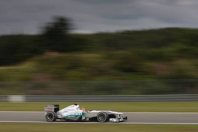 Motorsports: FIA Formula One World Championship 2011, Grand Prix of Germany, Nürburgring, 07 Michael Schumacher (GER, Mercedes GP Petronas F1 Team), xHOCHxZWEI ThomasxSuhrx