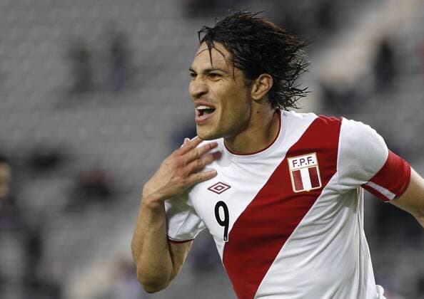 Peru s Jose Guerrero celebrates his goal against , for the third place match of the Copa America 2011 in La Plata, Argentina. July 23, 2011. o0 Spiel um Platz 3