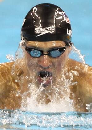 (110728) -- SHANGHAI, July 28, 2011 (Xinhua) -- Ryan Lochte of the United States competes in the final of men s 200m individual medley swimming event at the 14th FINA World Championships in Shanghai, east China, July 28, 2011. Ryan Lochte claimed the title and set a new world record with 1:54.00. (Xinhua Fan Jun) (zgp) CHINA-SHANGHAI-FINA WORLD CHAMPIONSHIPS-MEN S 200M INDIVIDUAL MEDLEY SWIMMING-FINAL (CN) 