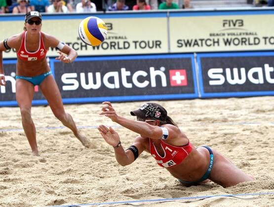 Beachvolleyball Grand Slam. MONTAGNOLLI Sara, HANSEL Barbara (AUT). Klagenfurt, 4.8.2011
