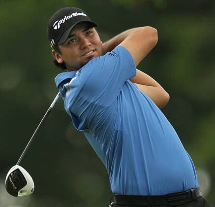 Aug. 4, 2011 - Akron, OH, USA - Jason Day follows the flight of his ball after hitting his tee shot on the 9th hole during the opening round at the 2011 WGC-Bridgestone Invitational at Firestone Country Club on Thursday, August 4, 2011, in Akron, Ohio. GLF-BRIDGESTONE - ZUMAm67