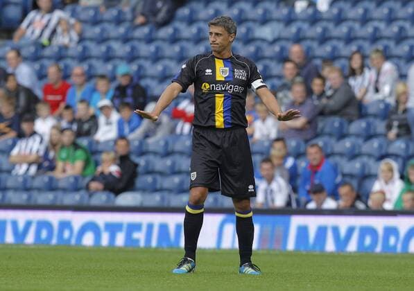 Hernan Crespo of Parma during the 1-1 draw at The Hawthorns Pre-Season Friendly West Bromwich Albion vs FC Parma 7th August, 2011 EDITORIAL USE ONLY. No use with unauthorised audio, video, data, fixture lists, club league logos or live services. Online in-match use limited to 120 images, no video emulation. No use in betting, games or single club league player publications.
