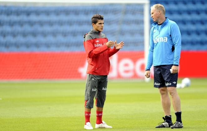 Training Nationalteam Norwegen 08.08.2011 - Tarik Elyonoussi (L) Ola By Rise (R) 