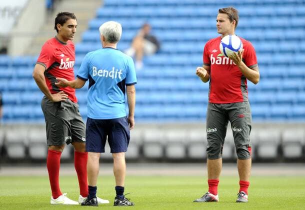 Training Nationalteam Norwegen 08.08.2011 - L-R: Mohammed Abdellaoue - Roar Robinson - Vadim Demidov 