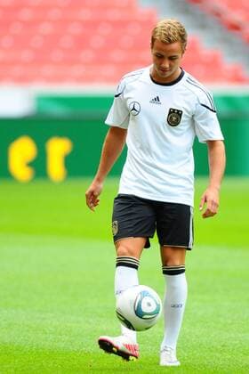 08.08.2011, Länderspiel 2011, Deutschland - Brasilien, Trainingseinheit DFB A-Team, Mario GÖTZE Einzelbild, Action