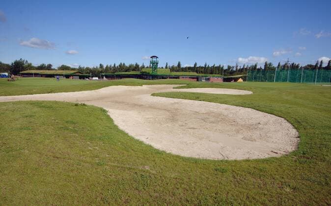 The longest golf course in Europe is being build in Karvina - Lipiny, Czech Republic on Aug. 9, 2011. The course will have 9 holes and will be 7km long. (CTKxPhoto DrahoslavxRamik)  CTKPhoto298201108090502501 o0 Hindernis Bunker Sandbunker Landschaft