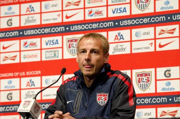 Aug. 9, 2011 - Philadelphia, PA, USA - New US Mens National Team head coach, JURGEN KLINSMANN, holds a press conference the day before the US Mens National Team plays Mexico in a friendly match at Lincoln Financial Field in Philadelphia Pa. 2011 Soccer US Mens National Team Press Conference - ZUMArf1
