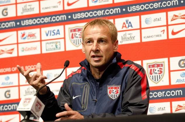 Aug. 9, 2011 - Philadelphia, PA, USA - New US Mens National Team head coach, JURGEN KLINSMANN, holds a press conference the day before the US Mens National Team plays Mexico in a friendly match at Lincoln Financial Field in Philadelphia Pa. 2011 Soccer US Mens National Team Press Conference - ZUMArf1