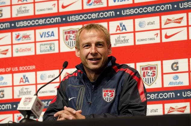 Aug. 9, 2011 - Philadelphia, PA, USA - New US Mens National Team head coach, JURGEN KLINSMANN, holds a press conference the day before the US Mens National Team plays Mexico in a friendly match at Lincoln Financial Field in Philadelphia Pa. 2011 Soccer US Mens National Team Press Conference - ZUMArf1