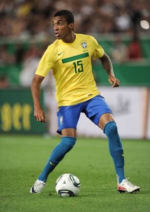 10-08-2011, Fussball Länderspiel, DEUTSCHLAND - BRASILIEN 3-2 Luiz Gustavo (Brasilien)