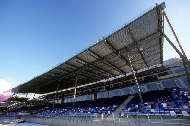 Baustelle Volksparkstadion, Heimspielstätte des Hamburger SV Totale Sportstätte Stadion
