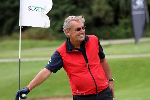 12.08.2011, 11. metropress-Golf-Cup powered by BILD Das Charity-Golfturnier im Golfpark Löwenhof in Friedberg Einzelbild Fernsehmoderator Jörg Wontorra