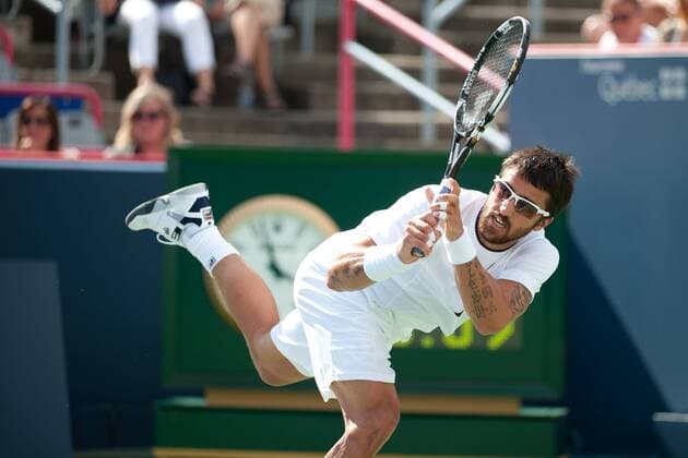 Aug. 12, 2011 - Montreal, Quebec, Canada - Janko Tipsarevic (SRB) plays in QuarterFinal Round at the Uniprix stadium in Montreal, Quebec, Canada. ATP Tennis Herren Rogers Cup Tennis - August 2011 - Men QuarterFinal Round - ZUMAz70