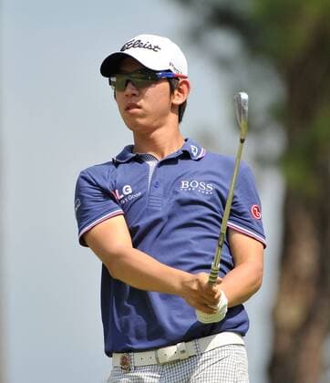 Noh Seung-yul of the Republic of Korea watches his tee shot on the 17th hole during the third round of the 93rd PGA Golf Herren Championship at the Atlanta Athletic Club on August 13, 2011 in Johns Creek, Georgia.  BKX2011081334