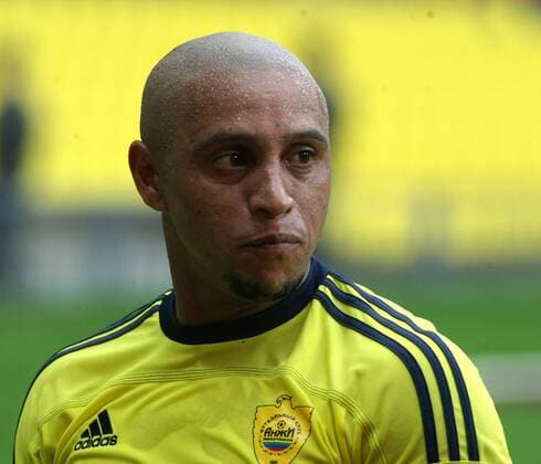Russian Federation. Moscow. 14 aug. 2011. Olympic stadium LUZHNIKI . Russian football championship-2011. FC SPARTAK Moscow - FC ANZHI Makhachkala. 3.Roberto Carlos da Silva (FC ANZHI) 