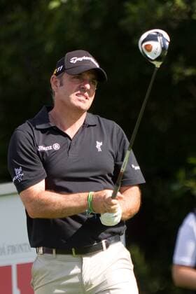 Paul McGinley of Ireland, Czech Open 2011 golf tournament, European PGA Golf Herren Tour, Prosper Golf Club Celadna, Czech Republic, on Thursday, August 19, 2011. (CTKxPhoto PetrxSznapka)  CTKPhoto53201108190397401