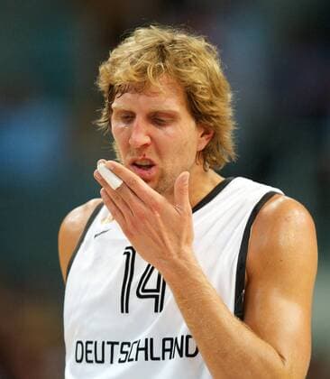 Basketball Bamberg 19.08.2011 Supercup 2011 Deutschland (GER) - Belgien (BEL) Dirk Nowitzki (Deutschland, No.14) Porträt