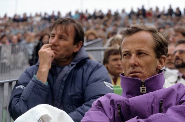 Bob Brett (USA, R) und Niki Pilic (CRO) o0 Tennis Davis Cup DavisCup 1998