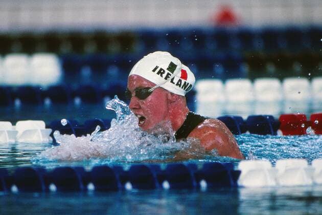 MICHELLE SMITH (IRELAND), GOLD MEDALLIST IN WOMEN S 400m INDIVIDUAL MEDLEY. GEORGIA TECH, 20 7 1996. ATLANTA OLYMPIC GAMES 1996.  o0 Olympische Spiele, Sommerspiele