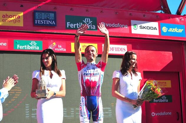2011, Vuelta a Espana, Etappe 8, Talavera de la Reina - San Lorenzo de El Escorial, Etappensieger Oliver Rodriguez (Katusha), San Lorenzo de El Escorial 