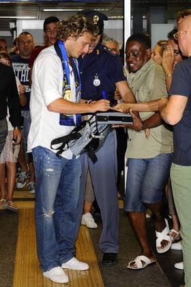 Gc Linate (Mi) 29 08 2011 Diego Forlan (Inter Mailand) 