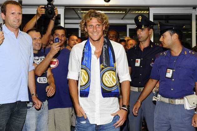Gc Linate (Mi) 29 08 2011 Diego Forlan (Inter Mailand) 